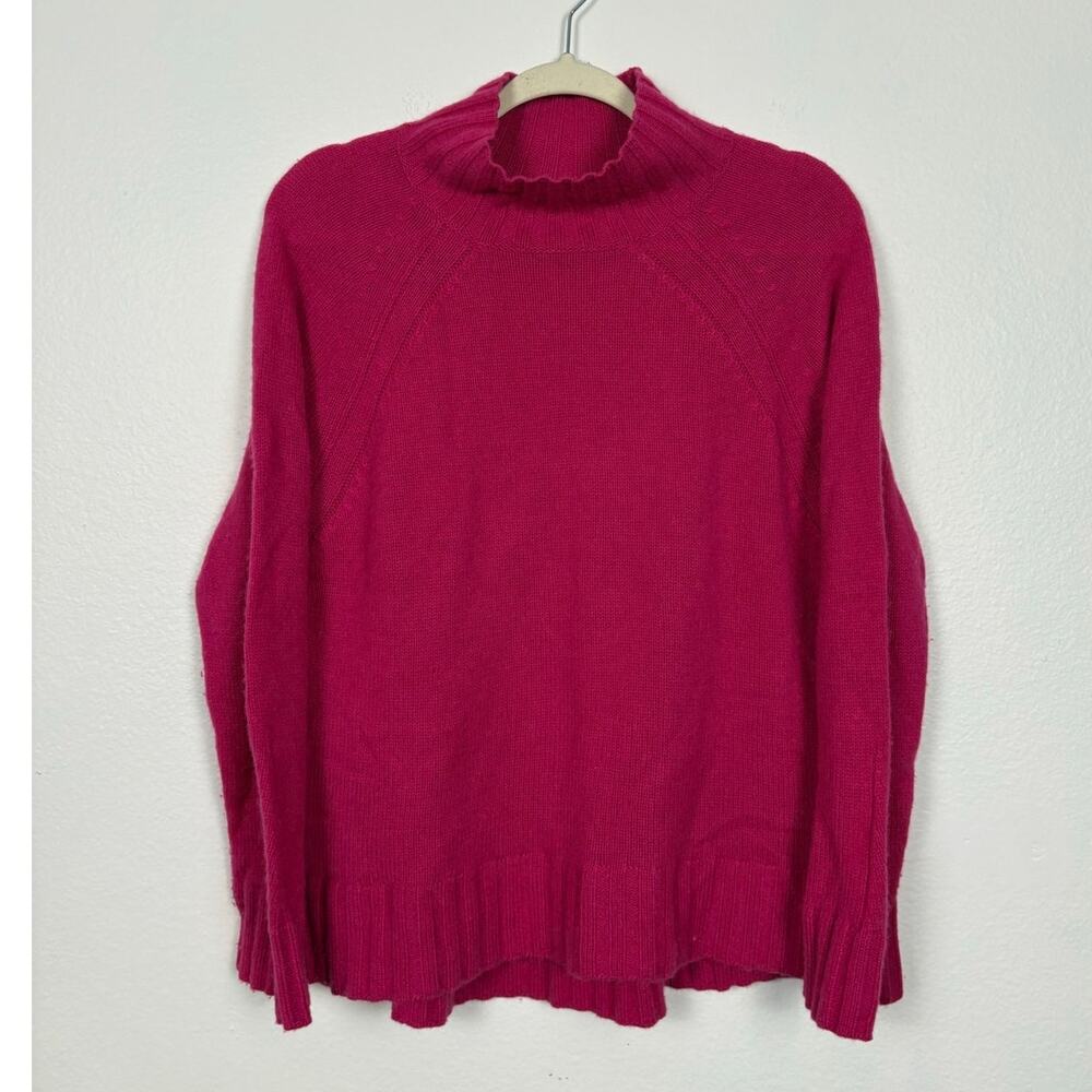 Skull Cashmere Cashmere Knit Mock Neck Pink Pull Over Sweater Medium